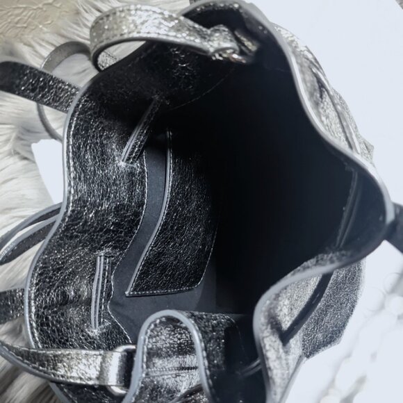 NWT JIMMY CHOO BARRA BUCKET SHOULDER BAG MEDIUM - Picture 9 of 11